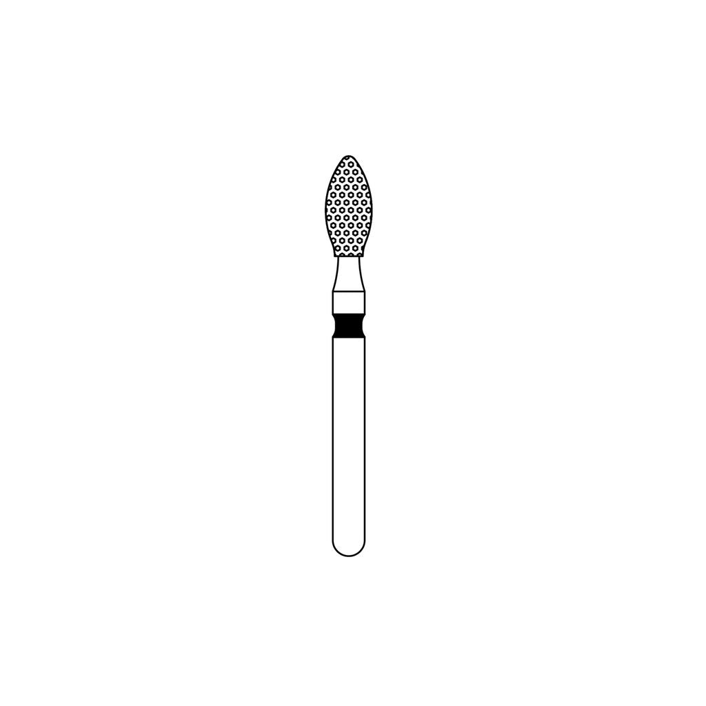 Priva Rotary Diamond Burs - Football - 5/Pk