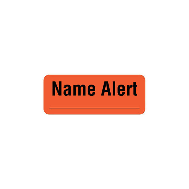 Alert Label, Fluorescent Red