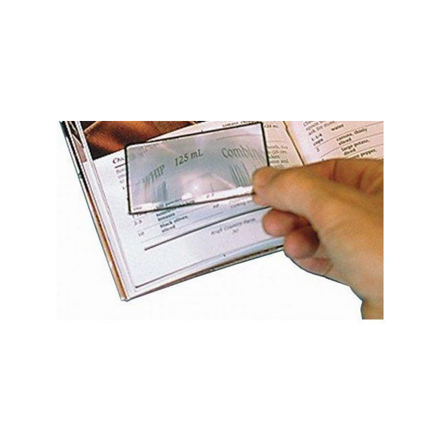 Magnifier Hand-Held, Wallet Size, 2x Magnification