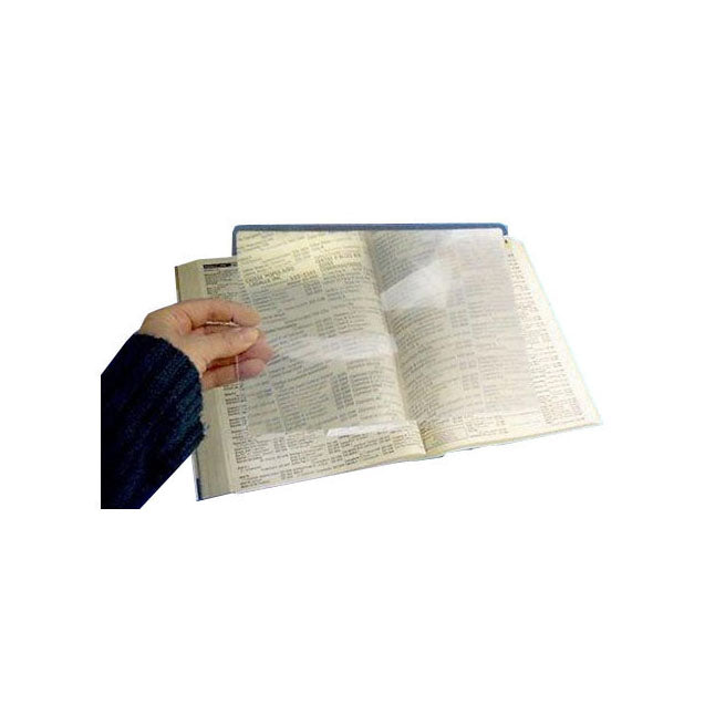 Magnifier Hand-Held, Full Page, W6.5" x L9" 2x Magnification