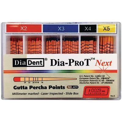 Dia-Pro Tâ„¢ NEXT Gutta Percha Points, 60/Pkg - 3Z Dental