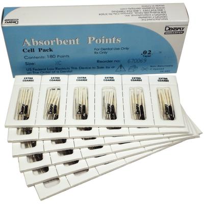 Absorbent Paper Points โ Sterile, Cell Pack, 180/Box