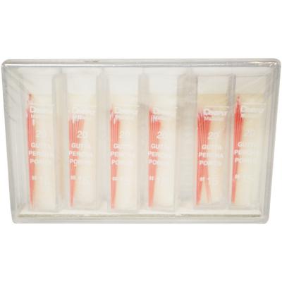 Gutta Percha Points – Hand Rolled, Color Coded, 20 Points/Vial, 6 Vials/Box