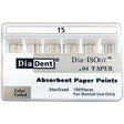 Dia-ISO GT™ Absorbent Paper Points – 0.04 Taper, ISO-GT, 100/Pkg - 3Z Dental