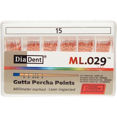 Millimeter Marked and Laser Inspected Gutta Percha Points – Gutta Percha ISO ML.029, 120/Box - 3Z Dental