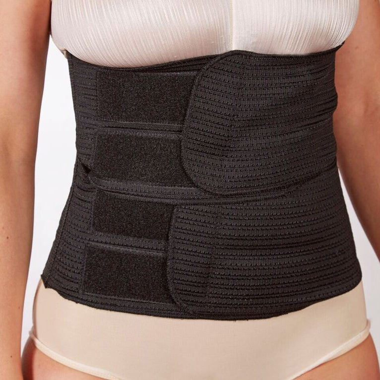 Unisex Multi-Flap Waistbinder, Two Flap, Black, 9"