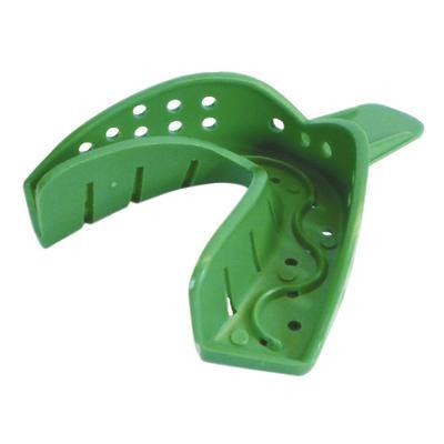 COE® Disposable Spacer Impression Trays – Perforated, Green, 12/Bag - 3Z Dental (4951915167789)