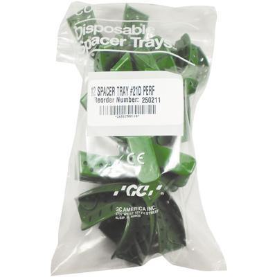COE® Disposable Spacer Impression Trays – Perforated, Green, 12/Bag - 3Z Dental (4951915167789)