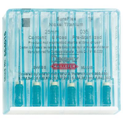 Sureflex Titan K-Files – 25 mm, 6/Pkg