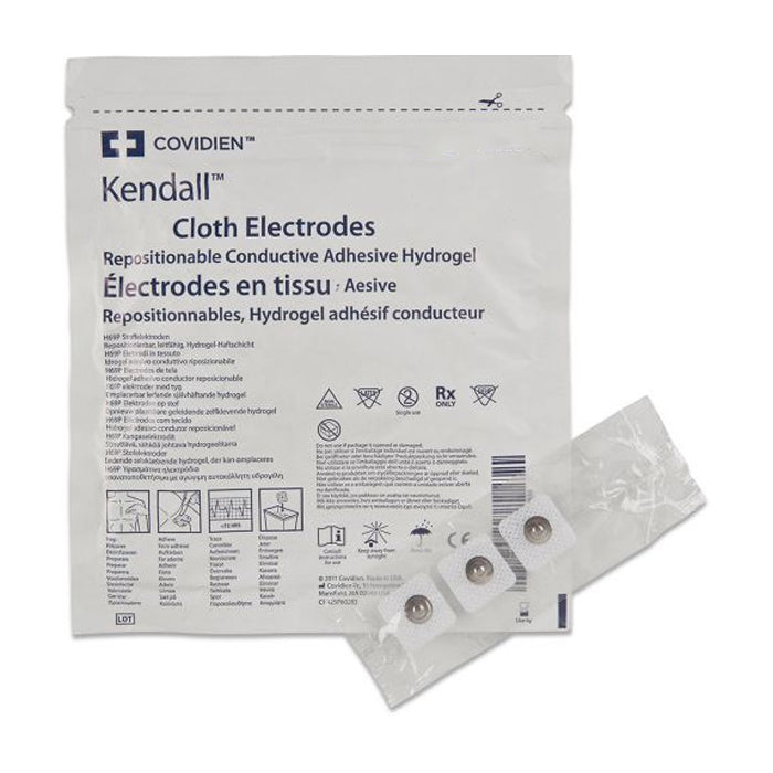 Kendall™ H49P Series Repositionable Cloth Conductive Adhesive Hydrogel EKG Electrode, Non-Radiolucent