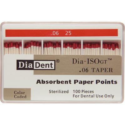 Dia-ISO GT™ Absorbent Paper Points – 0.06 Taper, ISO-GT, 100/Pkg - 3Z Dental