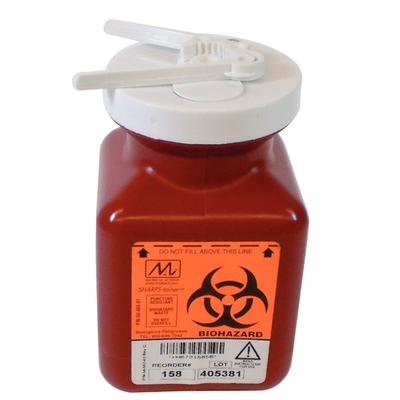 Nonstackable Sharps Containers Polypropylene Red