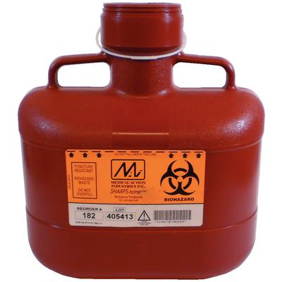 Nonstackable Sharps Containers Polypropylene Red