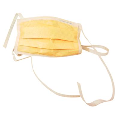 Fluidshield Fog-Free Surgical Masks – ASTM Level 3, Pleated Style with Ties, Orange, 50/Pkg