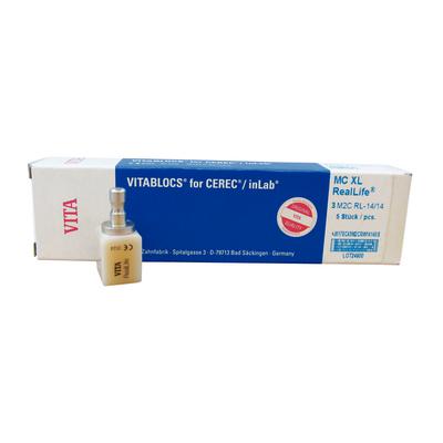 VITABLOCS® RealLife for CEREC® and inLab® MC XL – Size RL-14/14, 5/Pkg