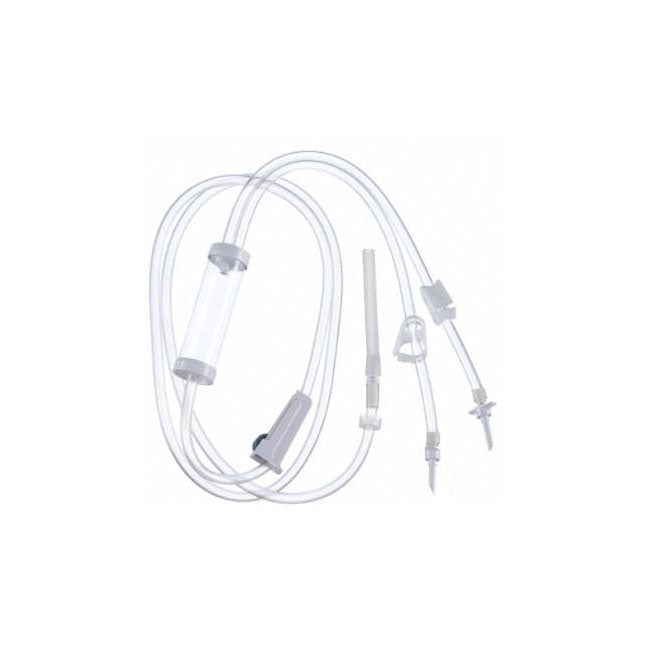 Two-Bag Irrigation Set, Two Non-Vented Spikes, L94" ID 0.281"