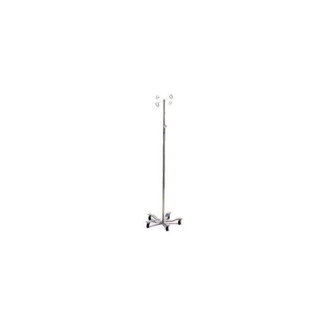 IV Stand, Stainless steel, Four Hook, 70 lb