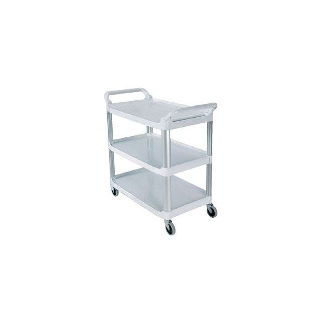 Utility Cart, W20" x L38" x H40-5/8" Off White