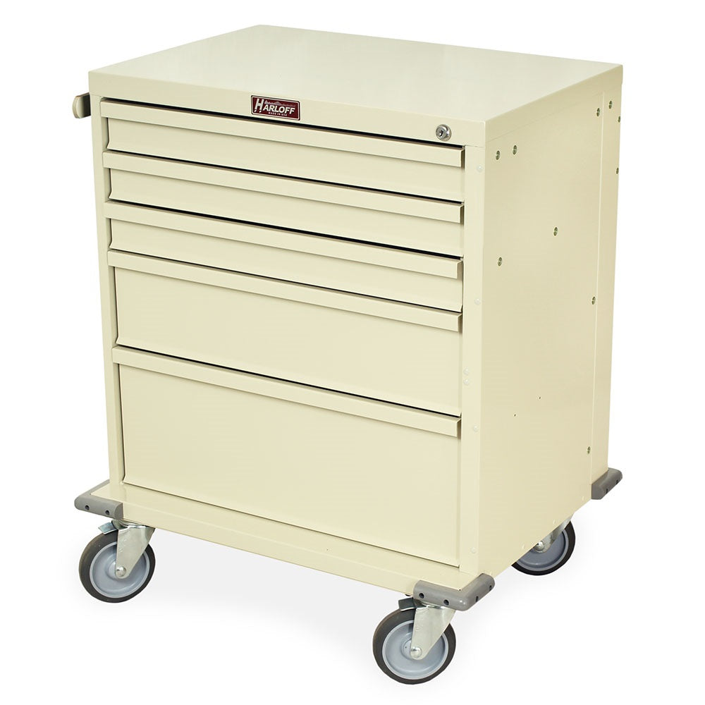V-Series, Procedure Cart, Five Drawer, with Key Lock, 22" Depth, W29.5" x H34" 101pound