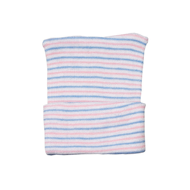 Baby Boggans® Baby Bonnet, Single Ply, 4" x 6" Pink/Blue/White