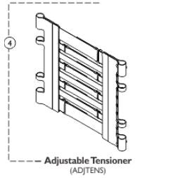 Upholstery - Back Covers, Tensioners 15-18 W