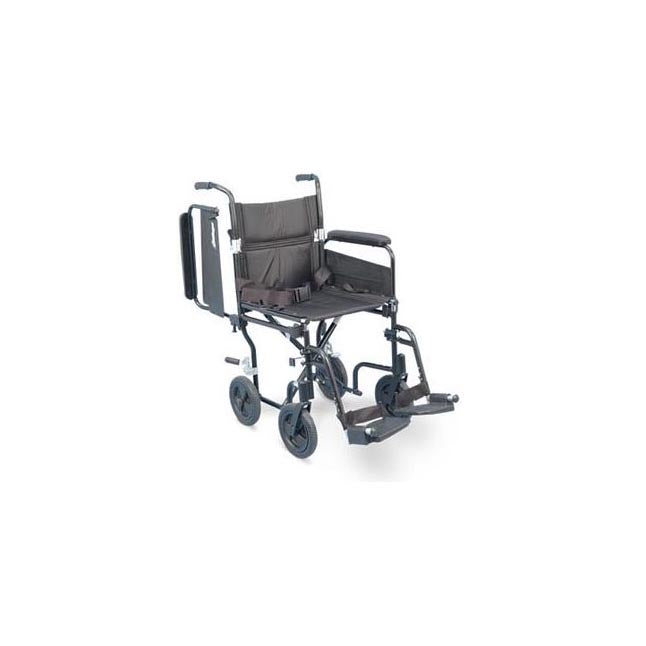 Airgo® Comfort-Plus™ Transport Chair, Lightweight, with Detachable Full Flip-Back Armrests, 300 lb