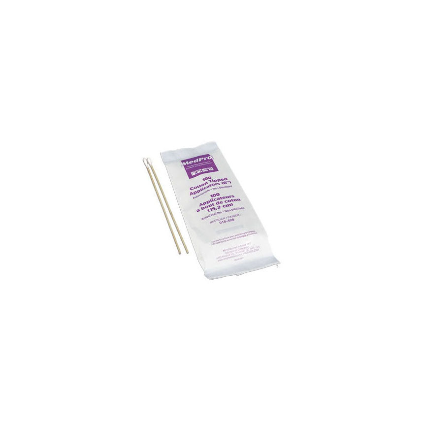 MedPro® Cotton Tipped Applicator, Wooden, Non-Sterile