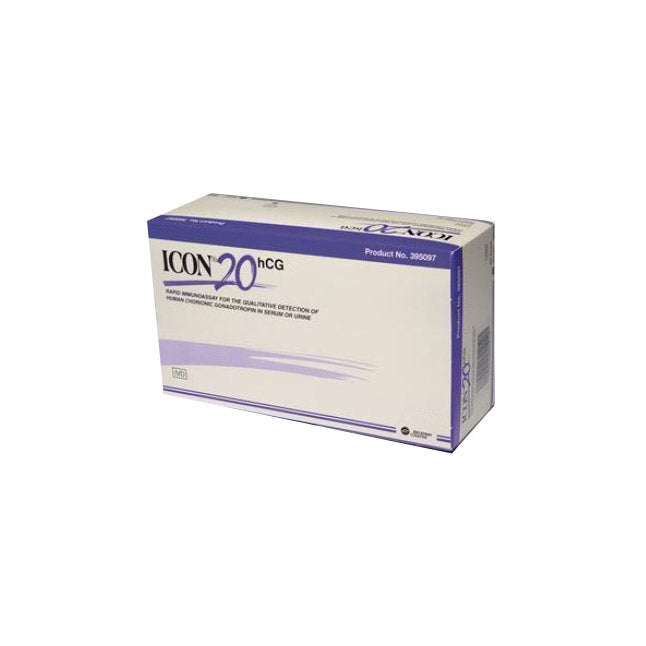 ICON 20 hCG Rapid Test Kit, Diagnostic, Monoclonal/Monoclonal Antibody Technology