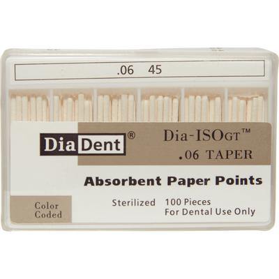 Dia-ISO GT™ Absorbent Paper Points – 0.06 Taper, ISO-GT, 100/Pkg - 3Z Dental
