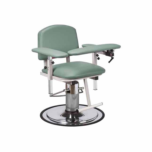 H Series Blood Drawing Chair, 300 lb, with Padded Arm