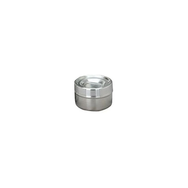 Dressing Jar, with Slip-Over Cover, Stainless Steel, H5-1/2" OD 4-1/8" 1-1/4qt