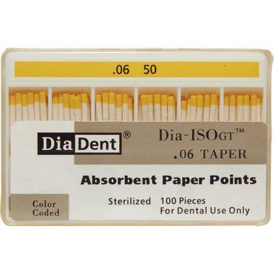 Dia-ISO GT™ Absorbent Paper Points – 0.06 Taper, ISO-GT, 100/Pkg - 3Z Dental