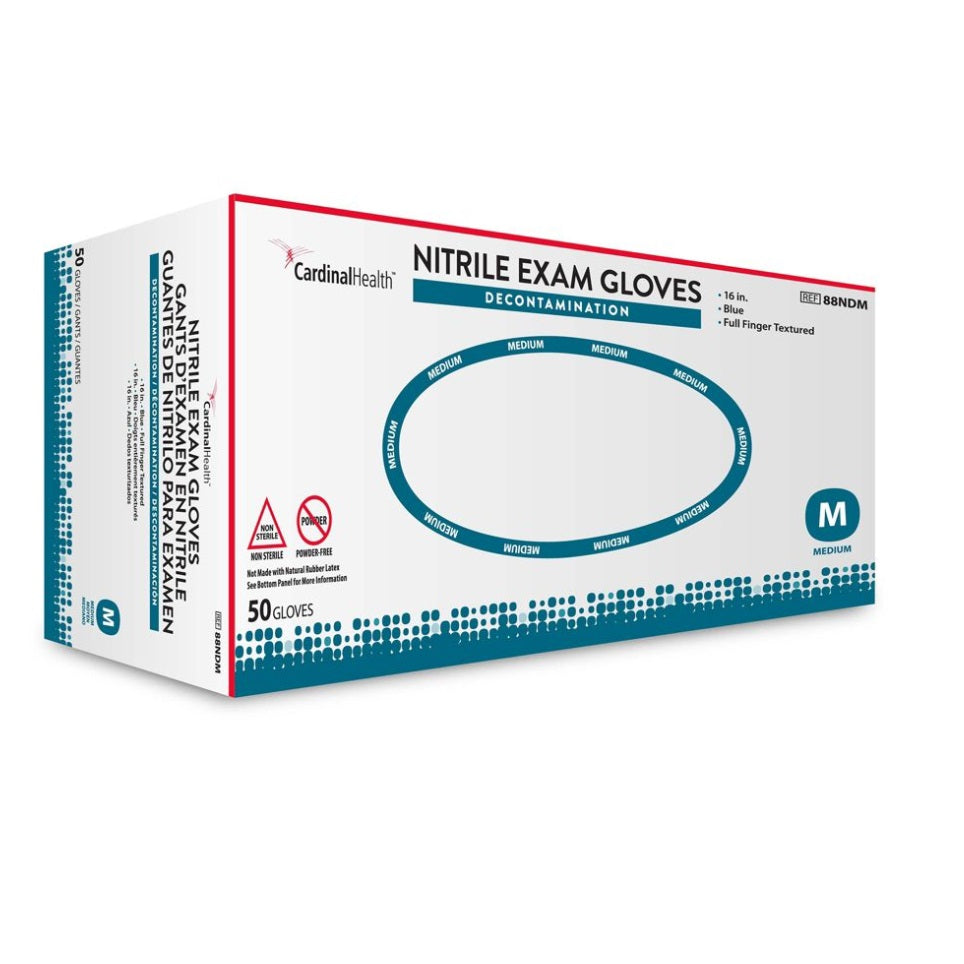 Exam Gloves Nitrile Decontamination 16in Extended Length 50/Box