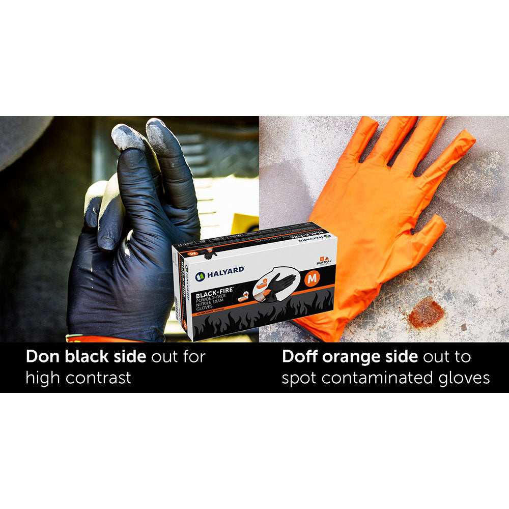 BLACK-FIRE Nitrile Exam Gloves