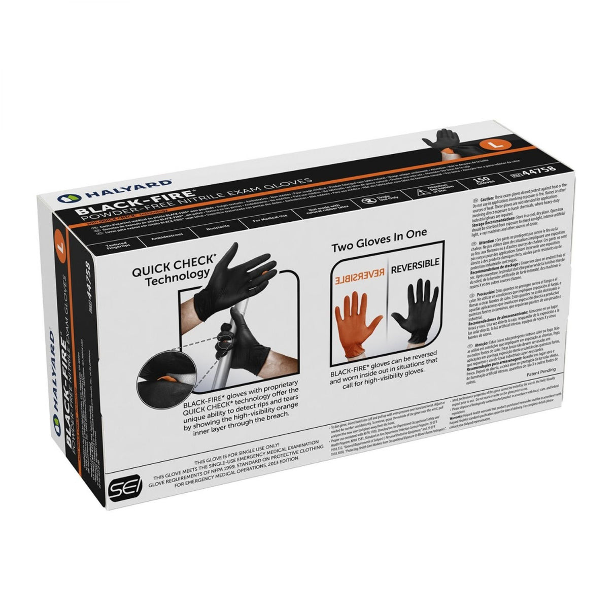 BLACK-FIRE Nitrile Exam Gloves