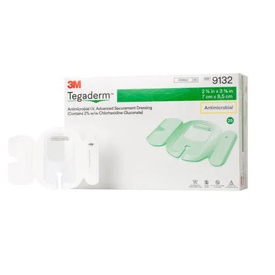 3M™ Tegaderm™ Antimicrobial I.V. Advanced Securement Dressing 2-3/4" x 3-3/8"