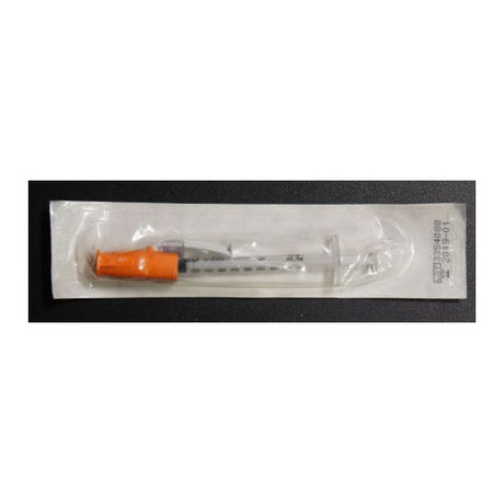 SafetyGlideâ„¢ Insulin Syringe with Permanently Attached Needle