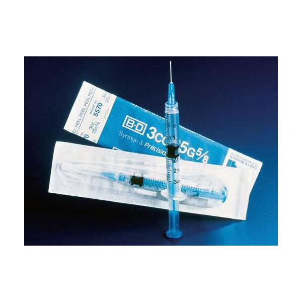 General use Syringe with PrecisionGlide™ Detachable Needle, 3cc