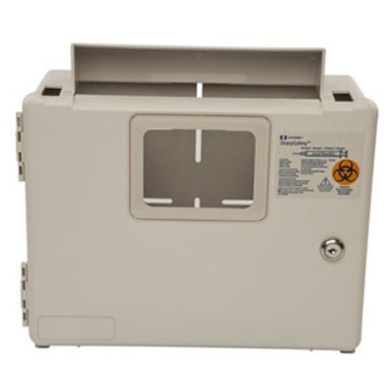 SharpSafety™ Wall Enclosure For In Room Sharps Container, 2 and 5 Quart