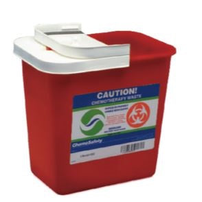 ChemoSafety™ Sharps Container with Hinge Lid