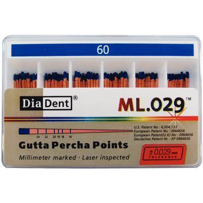 Millimeter Marked and Laser Inspected Gutta Percha Points – Gutta Percha ISO ML.029, 120/Box - 3Z Dental