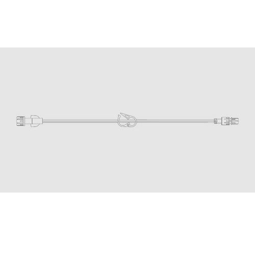 Extension Set Pressure Rated Purple Striped Pinch Clamp(s) Spin Male Luer Lock