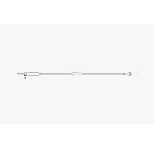Secondary Administration Set, Non-Vented Needle-Free Valve