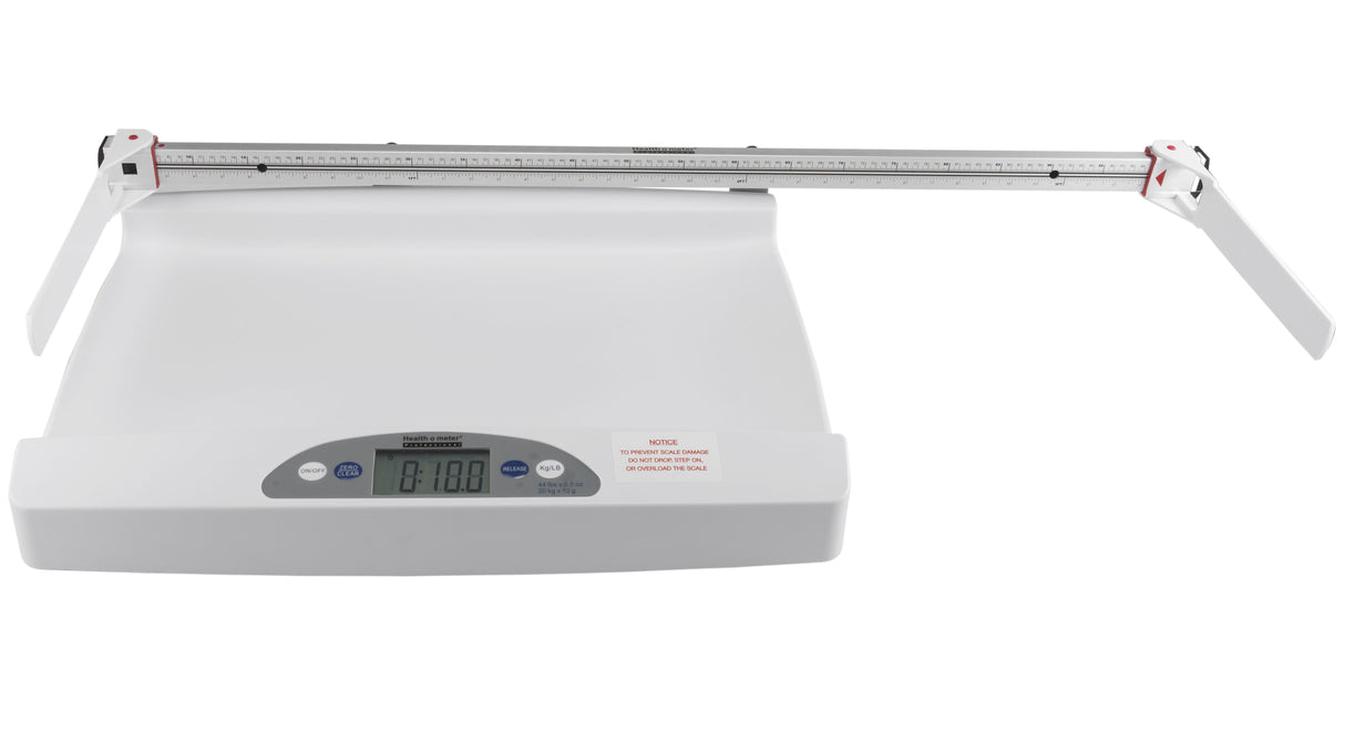 553KG-HR Digital Pediatric Tray Scale with Mechanical Height Rod – KG Only