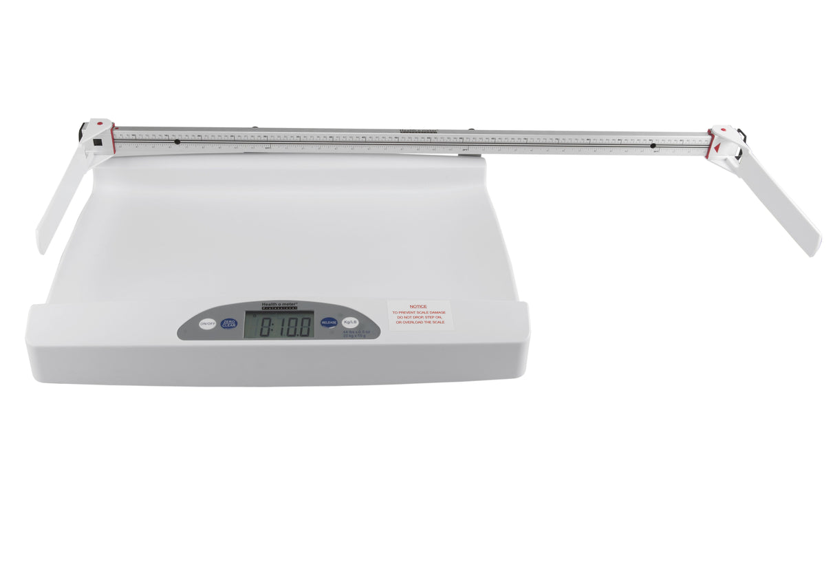 553KL Scale with Mechanical Baby Height Rod and Rolling Cart