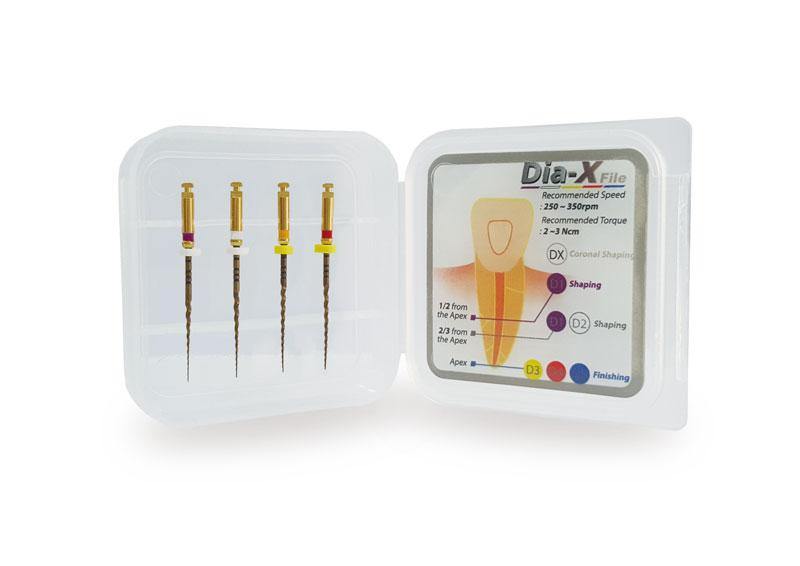 Dia-X Rotary Files 4 files/box (19 & 21 MM) - 3Z Dental