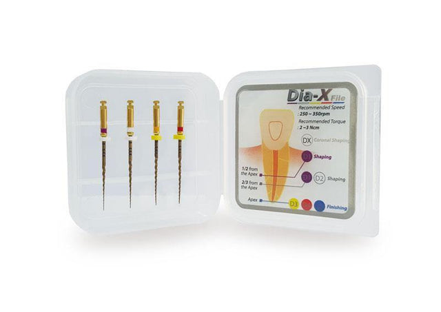Dia-X Rotary Files 4 files/box (19 & 21 MM) - 3Z Dental