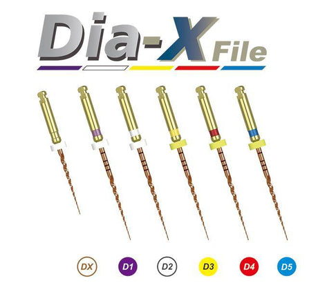 Dia-X Rotary Files 4 files/box (25 MM) - 3Z Dental