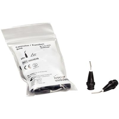 Cannula Luerlock Applicator Tips – 1.2 mm, Black, 20/Pkg