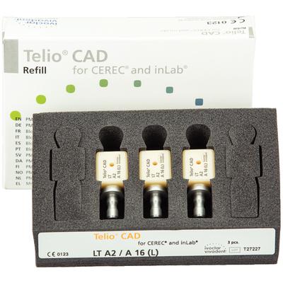 Telio® CAD Abutment Blocks for CEREC® – A16, 3/Pkg